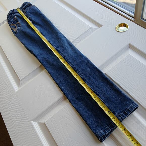 Gloria Vanderbilt Linda Perfect Fit Jeans 12 dark wash blue mid rise bootcut - Picture 11 of 12